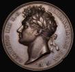 London Coins : A174 : Lot 730 : Coronation of George IV 1821 35mm diameter in bronze by B.Pistrucci Eimer 1146 the official Royal Mi...
