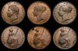 London Coins : A174 : Lot 873 : Halfpennies (5) 1827 Peck 1438 GVF, 1838 Peck 1522 EF with traces of lustre, some spots on the rever...