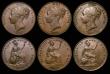 London Coins : A174 : Lot 881 : Pennies (6) 1841 REG No Colon Peck 1484, 1848 8 over 7 Peck 1495, 1854 Plain Trident Peck 1506, 1854...