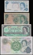 London Coins : A175 : Lot 110 : Isle of Man (3) Fifty Pounds Dawson 1983 Pick 39 AVF, One Pound Dawson 1983 Pick 38 Fine, 50 Pence P...