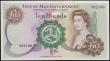 London Coins : A175 : Lot 111 : Isle of Man 10 Pounds Pick 36a (BY IM52; IOMPM M525) ND 1979 (8th September 1988) signature Dawson t...