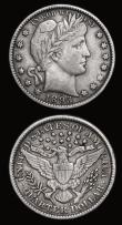 London Coins : A175 : Lot 1163 : USA (2) Quarter Dollar 1893 O, with O far to right and above the D of DOLLAR, Breen 4132 Good Fine, ...