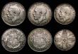 London Coins : A175 : Lot 1271 : Halfcrowns 1923 ESC 770, Bull 3724 (2) both GEF, Florin 1923 ESC 942, Bull 3774 A/UNC and lustrous w...