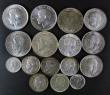 London Coins : A175 : Lot 1294 : Halfcrowns to Sixpences (16) Halfcrowns (5) 1914 GVF and lustrous, 1915 GVF, 1931 EF, 1932 GEF/AU an...