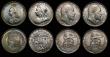 London Coins : A175 : Lot 1338 : Shillings (4) 1887 Jubilee Head ESC 1351, Bull 3137, Davies 982 dies 1C, Q of QUI has curved, looped...