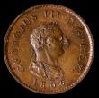 London Coins : A175 : Lot 1503 : Farthing 1806 First Portrait Peck 1396, UNC with attractive original toning, in an LCGS holder and g...