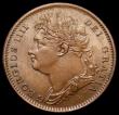 London Coins : A175 : Lot 1513 : Farthing 1826 Laureate Head Peck 1416 Toned UNC in an LCGS holder and graded LCGS 82, the second fin...