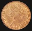 London Coins : A175 : Lot 1532 : Farthing 1873 High 3 in date (3 does not touch the linear circle) UNC with around 75% lustre, in an ...