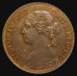 London Coins : A175 : Lot 1538 : Farthing 1879 Large 9 Proof Freeman 540A dies 5+C rated R19 by Freeman (2-5 examples believed to exi...