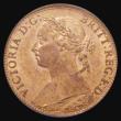 London Coins : A175 : Lot 1542 : Farthing 1882H Broken F in F:D: as Freeman 549 dies 7+F, UNC with practically full lustre, in an LCG...