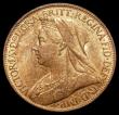 London Coins : A175 : Lot 1557 : Farthing 1897 Bright Finish, Freeman 574 dies 1+A, UNC and lustrous, in an LCGS holder and graded LC...