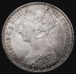 London Coins : A175 : Lot 1587 : Florin 1885 Small trefoils on long arcs ESC 861, Bull 2909 UNC and with a subtle and attractive tone...