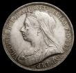 London Coins : A175 : Lot 1591 : Florin 1893 ESC 876, Bull 2962, Davies 830 dies 1A, UNC with attractive residual golden toning, in a...