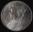 London Coins : A175 : Lot 1595 : Florin 1901 ESC 885, Bull 2972 UNC and lustrous with some toning and some contact marks, in an LCGS ...