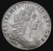 London Coins : A175 : Lot 1632 : Halfcrown 1698 DECIMO ESC 554, Bull 1034 UNC with golden tone on original surfaces, a very attractiv...
