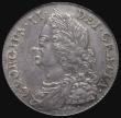 London Coins : A175 : Lot 1638 : Halfcrown 1745 LIMA ESC 605, Bull 1687, UNC or near so with old grey toning with touches of gold ton...