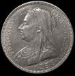 London Coins : A175 : Lot 1661 : Halfcrown 1893 ESC 726, Bull 2778, Davies 660 dies 1A, EF/GEF in an LCGS holder and graded LCGS 65