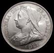 London Coins : A175 : Lot 1662 : Halfcrown 1893 ESC 726, Bull 2778, Davies 660 dies 1A, Lustrous UNC and choice with full mint lustre...