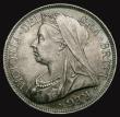 London Coins : A175 : Lot 1669 : Halfcrown 1900 ESC 734, Bull 2786 UNC and choice with gold, blue and green toning, a very eye-catchi...