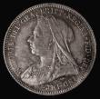 London Coins : A175 : Lot 1725 : Shilling 1893 Small Obverse Letters ESC 1361A, Bull 3154, Davies 1010, UNC with an attractive and co...