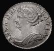 London Coins : A175 : Lot 1777 : Sixpence 1708 Plumes ESC 1594, Bull 1457 EF in an LCGS holder and graded LCGS 70, a scarce type, and...