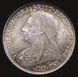London Coins : A175 : Lot 1789 : Sixpence 1896 ESC 1766, Bull 3289 UNC with choice original blue/green and golden toning, in an LCGS ...