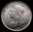 London Coins : A175 : Lot 1791 : Sixpence 1898 Large Date ESC 1768, Bull 3291 UNC and fully lustrous, in an LCGS holder and graded LC...