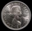 London Coins : A175 : Lot 1828 : Sixpence 1959 ESC 1838N, Bull 4539, Choice UNC and lustrous, in an LCGS holder and graded LCGS 88, t...