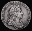 London Coins : A175 : Lot 1837 : Shilling 1723 Roses and Plumes ESC 1175, Bull 1583 Near VF the reverse with a pleasing blue and mage...