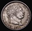 London Coins : A175 : Lot 1842 : Shilling 1817 ESC 1232, Bull 2144 UNC with minor cabinet friction, exhibiting an attractive and colo...