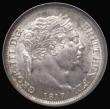 London Coins : A175 : Lot 1844 : Shilling 1817 I over S in HONI, ESC 1232, Bull 2147 in an NGC holder and graded MS65, (the variety n...