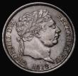London Coins : A175 : Lot 1849 : Shilling 1818 High last 8 in date, ESC 1234A, Bull 2151 GVF lightly cleaned now retoning