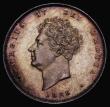London Coins : A175 : Lot 1861 : Shilling 1825 Lion on Crown Milled edge Proof ESC 1255, Bull 2407, nFDC with attractive golden tonin...