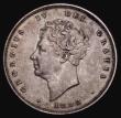 London Coins : A175 : Lot 1864 : Shilling 1825 Roman 1 in date, Lion on Crown Reverse ESC 1254A, Bull 2406 GVF with old grey tone, ve...