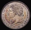 London Coins : A175 : Lot 1866 : Shilling 1825 Shield in Garter reverse ESC 1253, Bull 2402 GEF and lustrous with colourful toning, t...