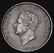 London Coins : A175 : Lot 1869 : Shilling 1826 with traces of an underlying number under the 6 of the date to the lower left curve of...