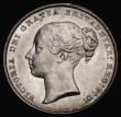 London Coins : A175 : Lot 1891 : Shilling 1845 ESC 1292, Bull 2991, GEF/AU with a hint of gold toning