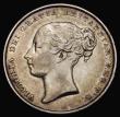 London Coins : A175 : Lot 1899 : Shilling 1851 ESC 1298, Bull 2999, Near VF with gold toning, Rare in all grades above Fine