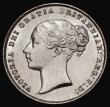 London Coins : A175 : Lot 1905 : Shilling 1857 ESC 1305, Bull 3008,EF/GEF with some light hairlines and small rim nicks