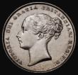 London Coins : A175 : Lot 1908 : Shilling 1858 ESC 1306, Bull 3011, Davies 873 dies 2A, GEF/EF with some hairlines