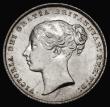 London Coins : A175 : Lot 1909 : Shilling 1858 ESC 1306, Bull 3011, Davies 873 dies 2A, Lustrous UNC and choice with a hint of golden...