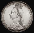 London Coins : A175 : Lot 1943 : Shilling 1889 Large Jubilee Head ESC 1355, Bull 3142,  Davies 986 dies 2D, Lustrous UNC