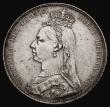 London Coins : A175 : Lot 1944 : Shilling 1889 Large Jubilee Head ESC 1355, Bull 3142,  Davies 986A dies 2C, VF with some surface mar...