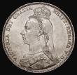 London Coins : A175 : Lot 1947 : Shilling 1892 ESC 1360, Bull 3147 EF with a light surface mark and a small rim nick