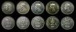 London Coins : A175 : Lot 1992 : Shillings (10) 1937E Proof ESC 1451, Bull 4121, nFDC lightly toned, 1937S Proof ESC 1453, Bull 4150 ...