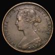 London Coins : A175 : Lot 2049 : Halfpenny 1862 8 over 6, unlisted by Freeman, LCGS variety 13, in an LCGS 'Yellow Ticket' ...