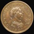 London Coins : A175 : Lot 2149 : Penny 1807 Bronzed Copper Proof Restrike Peck 1354, R98, UNC with some light contact marks to the ob...