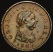London Coins : A175 : Lot 2151 : Penny 1807 Peck 1344 EF in an LCGS holder and graded LCGS 70