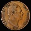 London Coins : A175 : Lot 2156 : Penny 1831 W.W on truncation Peck 1458* Fine, in an LCGS holder and graded LCGS 20