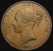 London Coins : A175 : Lot 2164 : Penny 1851 DEF Far Colon, with no serifs to B of BRITANNIAR, NVF/VF in an LCGS holder and graded LCG...